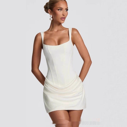 Elegant Ruched Mini Dress