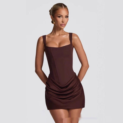 Elegant Ruched Mini Dress