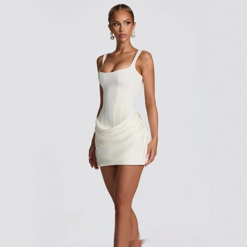 Elegant Ruched Mini Dress