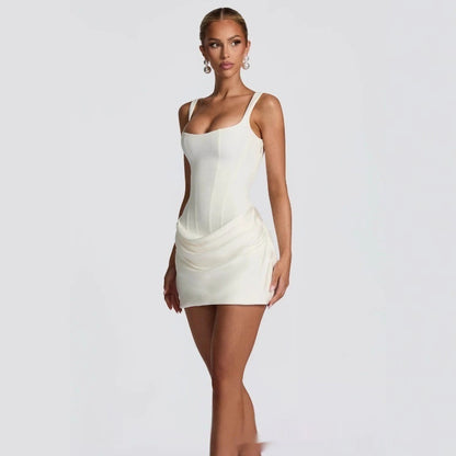 Elegant Ruched Mini Dress