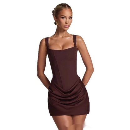 Elegant Ruched Mini Dress